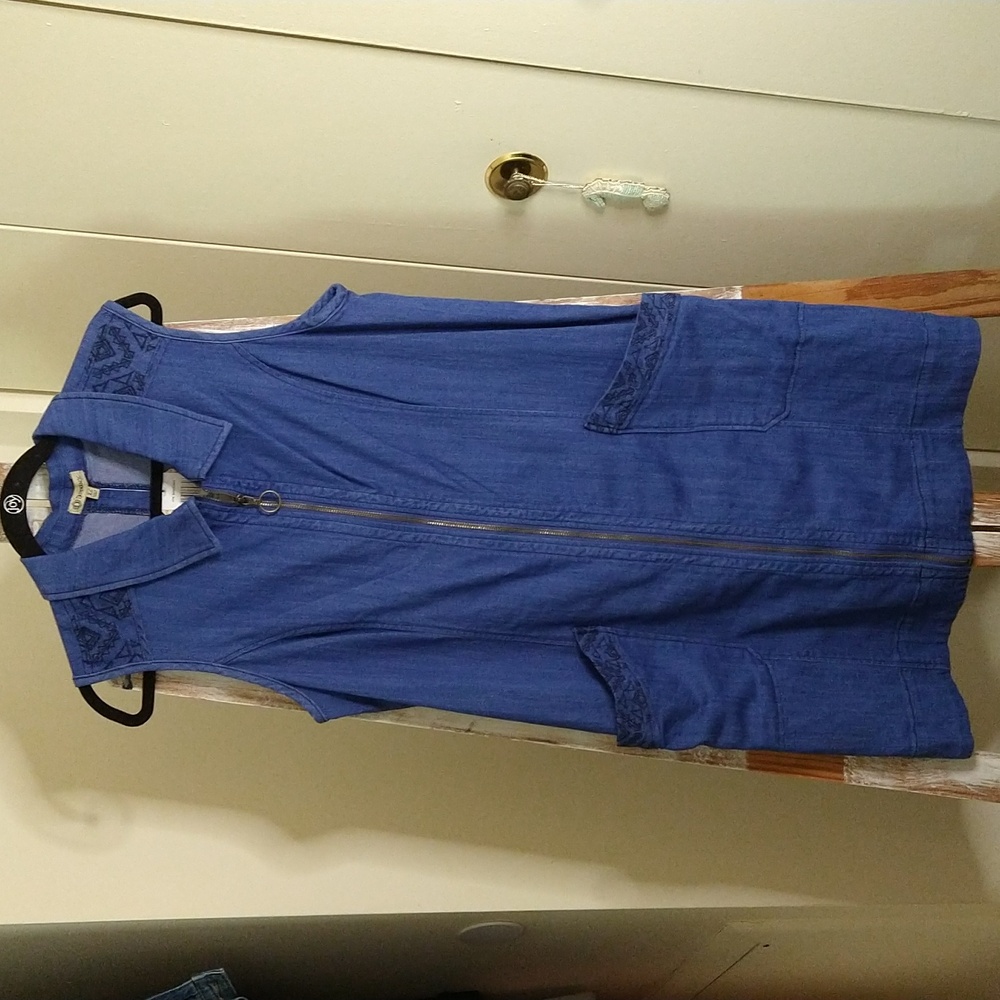 Democracy Sleeveless Denim Dress Sz XL